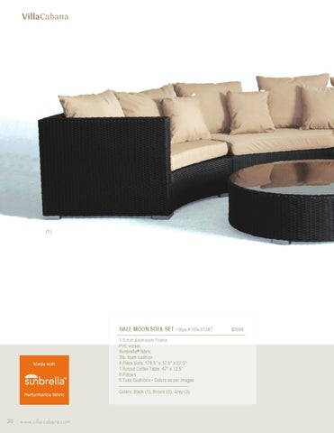 Ennis Fabrics 家具目录 · Villa Cabana 户外 家具 2012 第 22 页