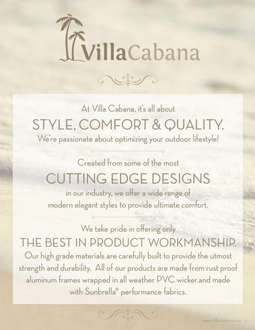 Ennis Fabrics 家具目录 · Villa Cabana 户外 家具 2012 第 3 页