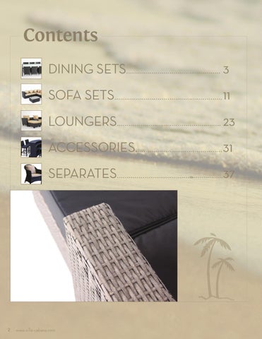 Ennis Fabrics 家具目录 · Villa Cabana 户外 家具 2012 第 4 页