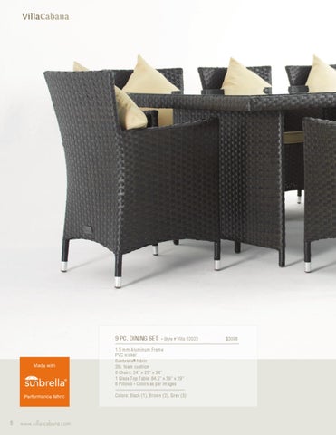 Ennis Fabrics 家具目录 · Villa Cabana 户外 家具 2012 第 8 页