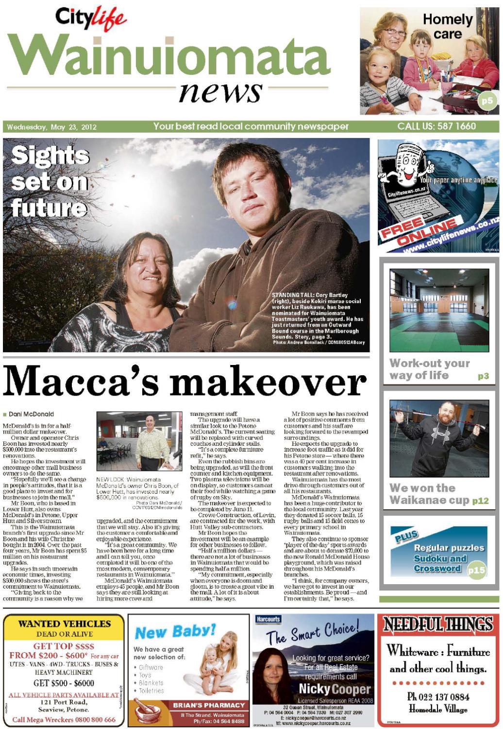 Wainuiomata News 230512 by Local Newspapers Issuu
