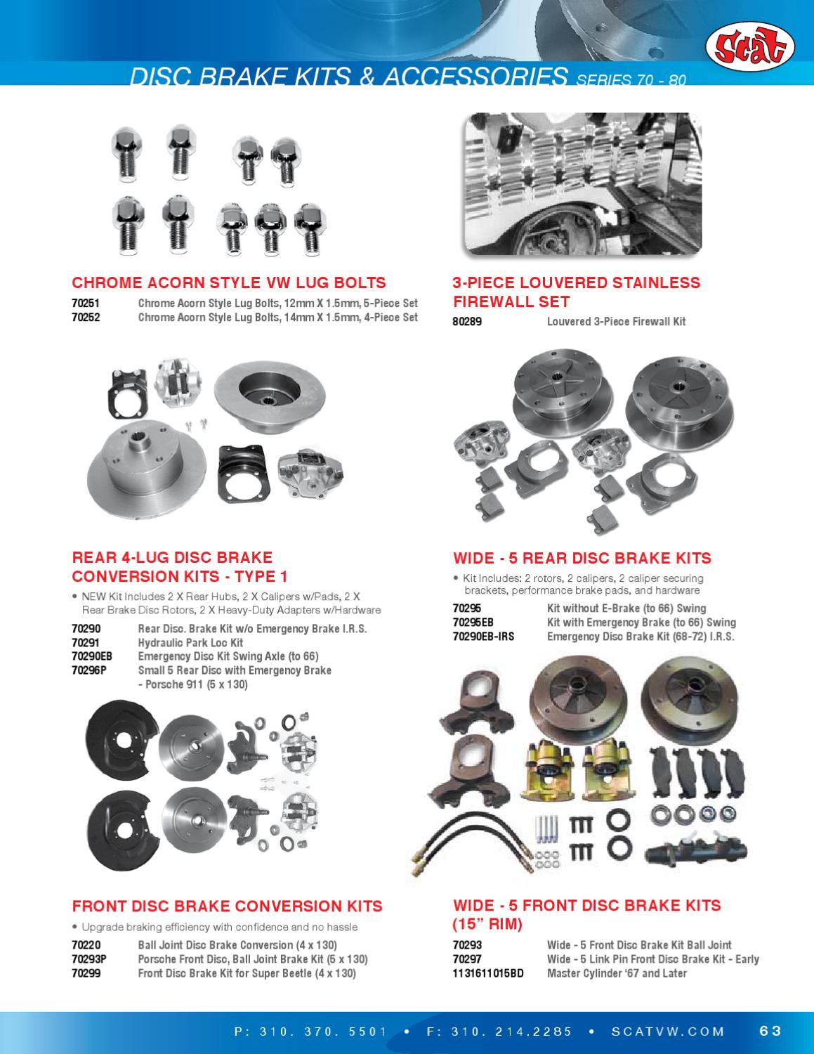 rear disc brake conversion kits on Scat Vw 2013 By Scat Enterprises Issuu