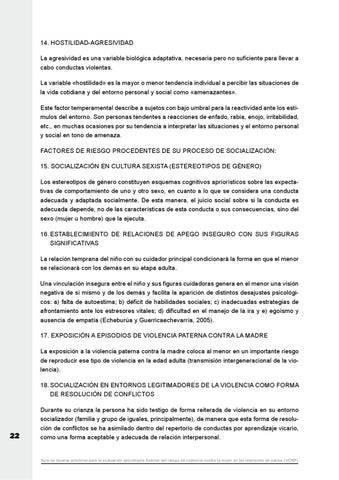 Guía evaluación psicológica forense riesgo de violencia contra la mujer ...