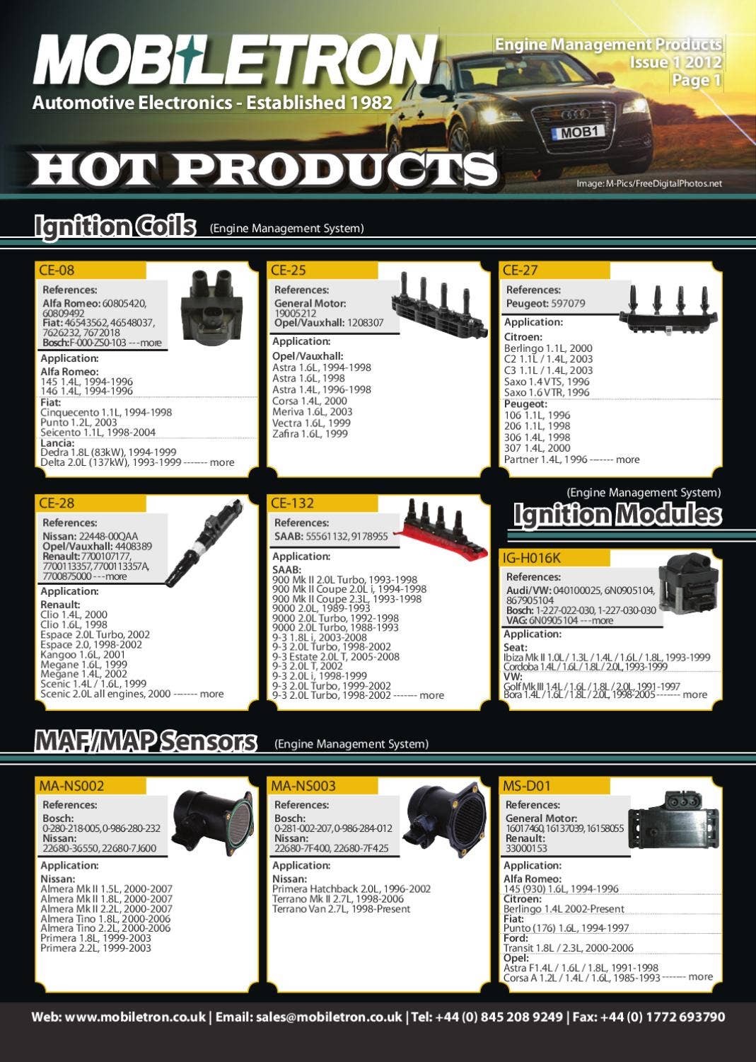 Mobiletron Rvh Mobiletron Hot Products - Engine Management June 2012 by Mobiletron UK ...