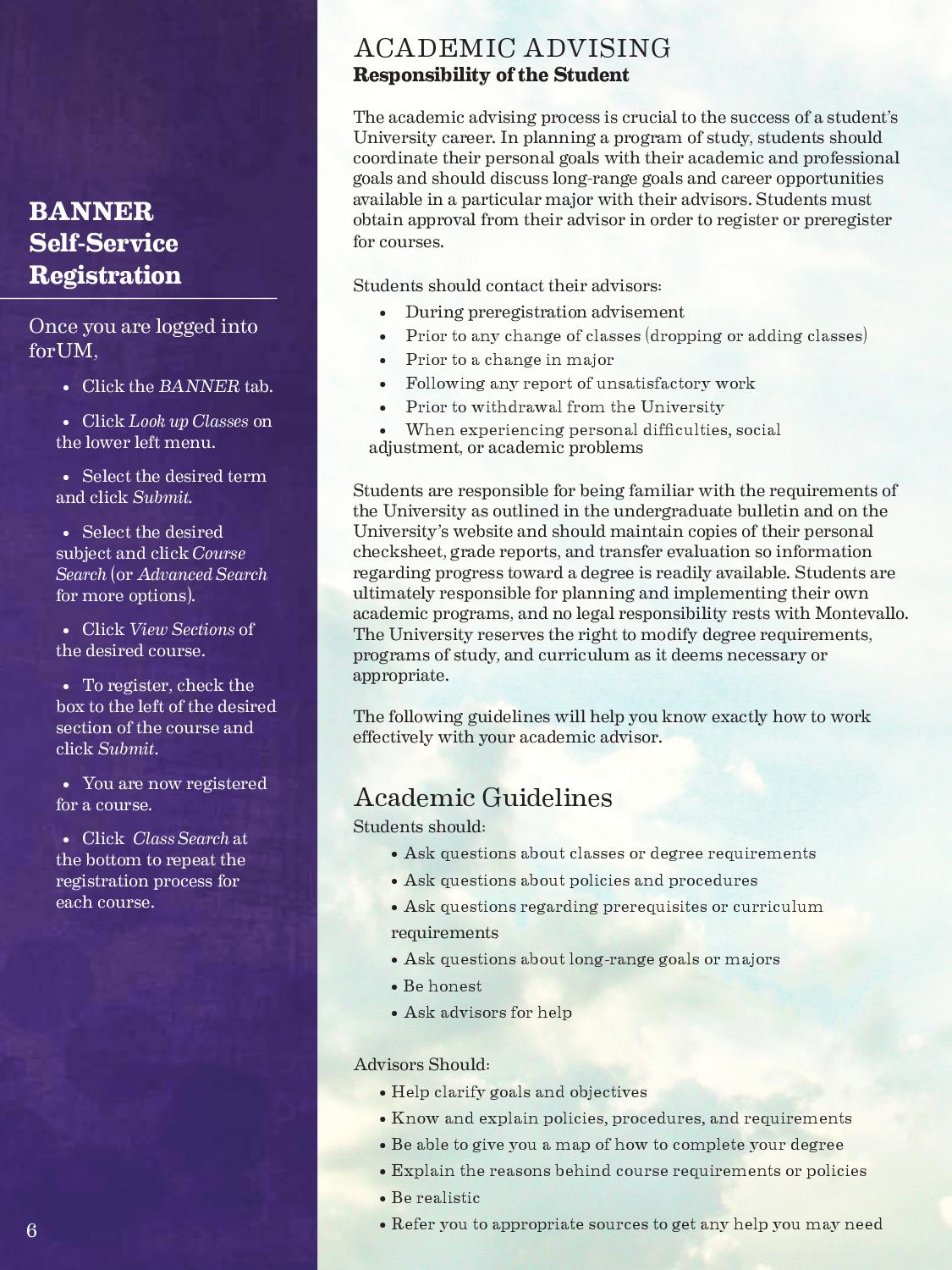 Orientation Booklet By University Of Montevallo Issuu