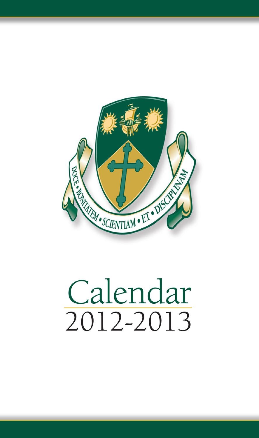 St Thomas University Calendar 2012 2013 By St Thomas University Issuu