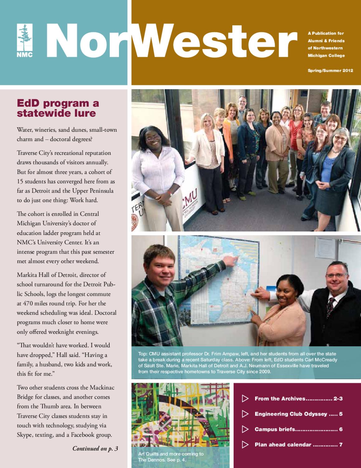 NMC NorWester Spring/Summer 2012 by Northwestern Michigan College Issuu