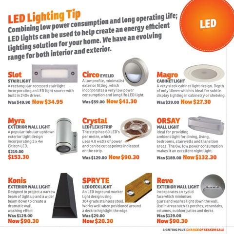 Lighting Plus Change of Season Sale 灯饰目录 第 13 页