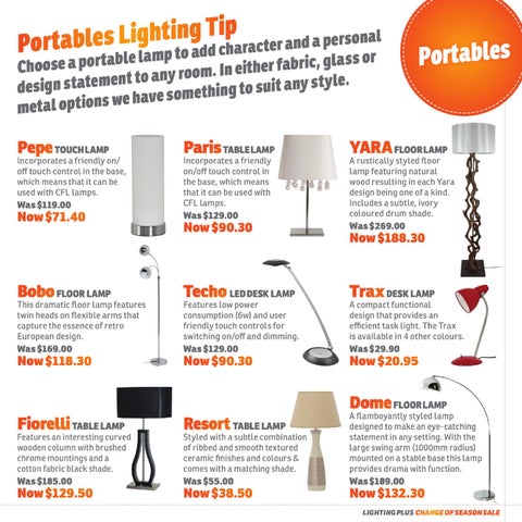 Lighting Plus Change of Season Sale 灯饰目录 第 5 页
