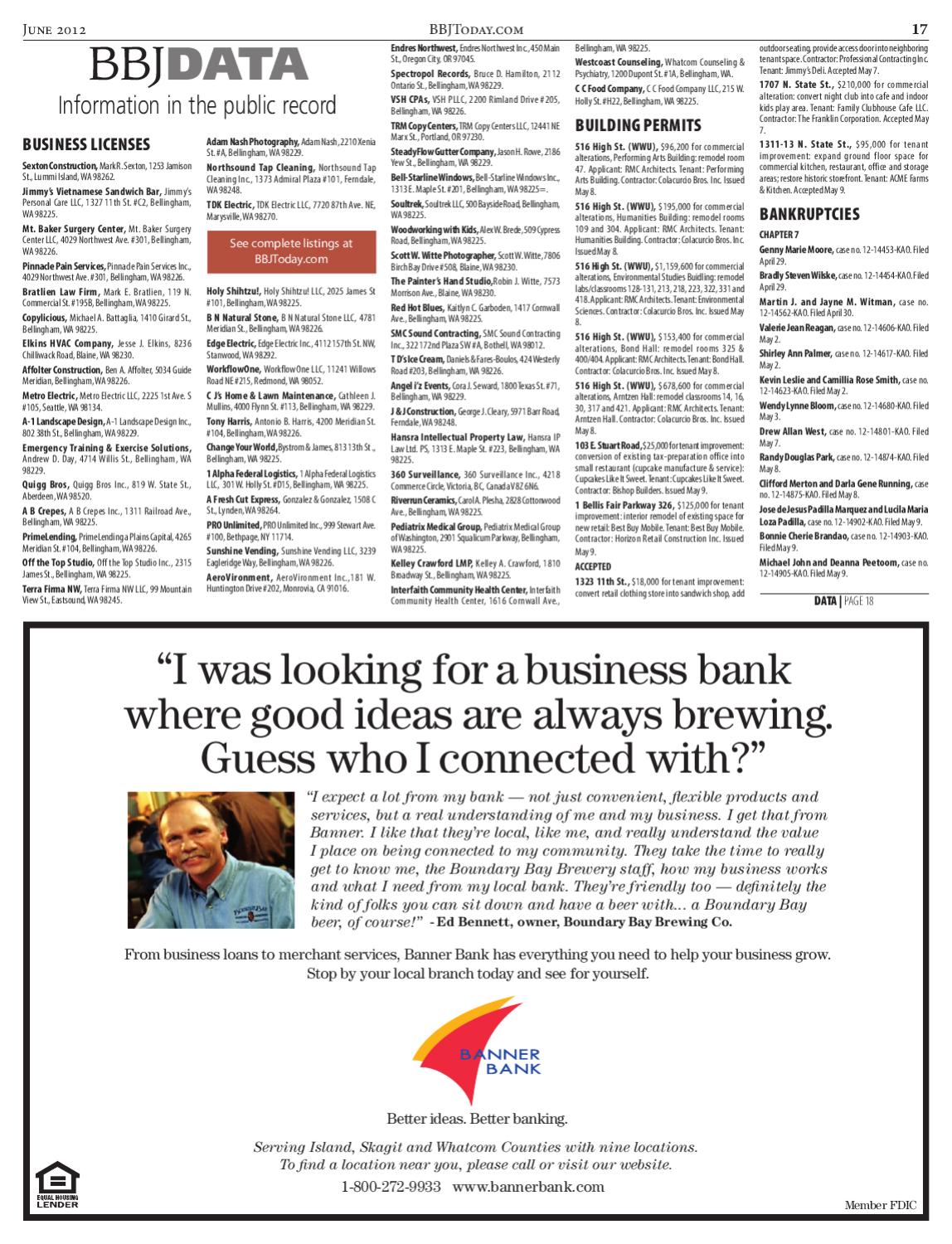 Bellingham Business Journal June 04 2012 By Sound Publishing Issuu