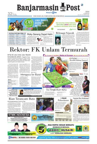 Banjarmasin Post edisi cetak Senin 18 Juni 2012