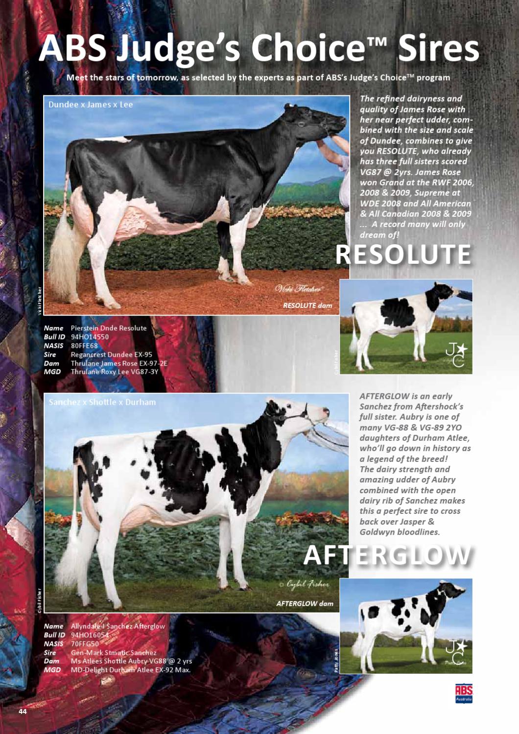 ABS Australia Dairy Sire Directory 2012/13 by ABS Global, Inc. Issuu