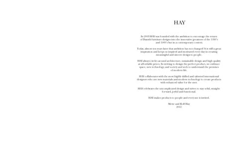 Innes 家具目录 · HAY 第 2 页