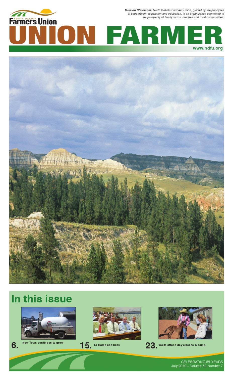 July 2012 Union Farmer by North Dakota Farmers Union Issuu