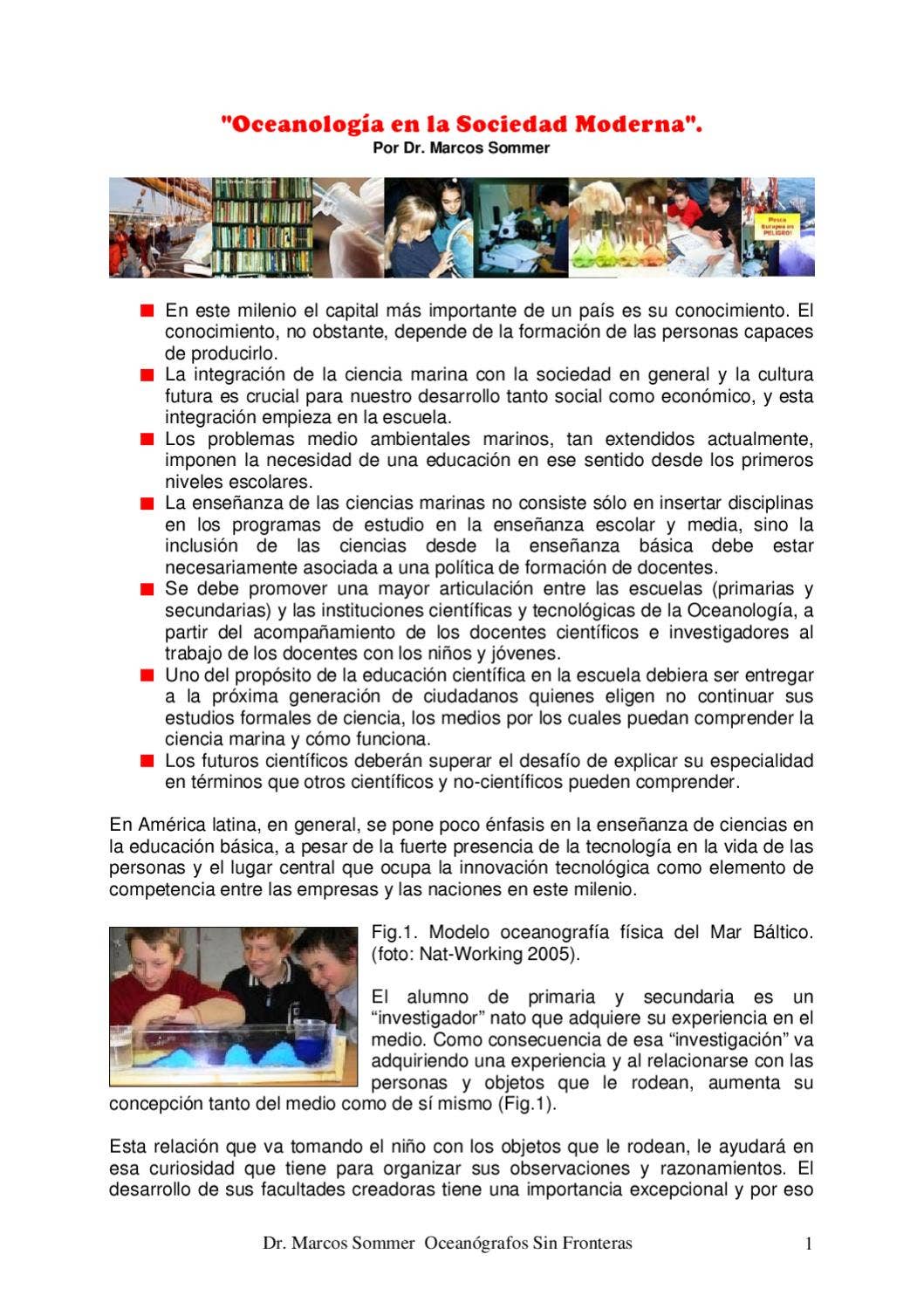 Oceanología en la Sociedad Moderna by Marcos Sommer - Issuu, image size:1059x1500