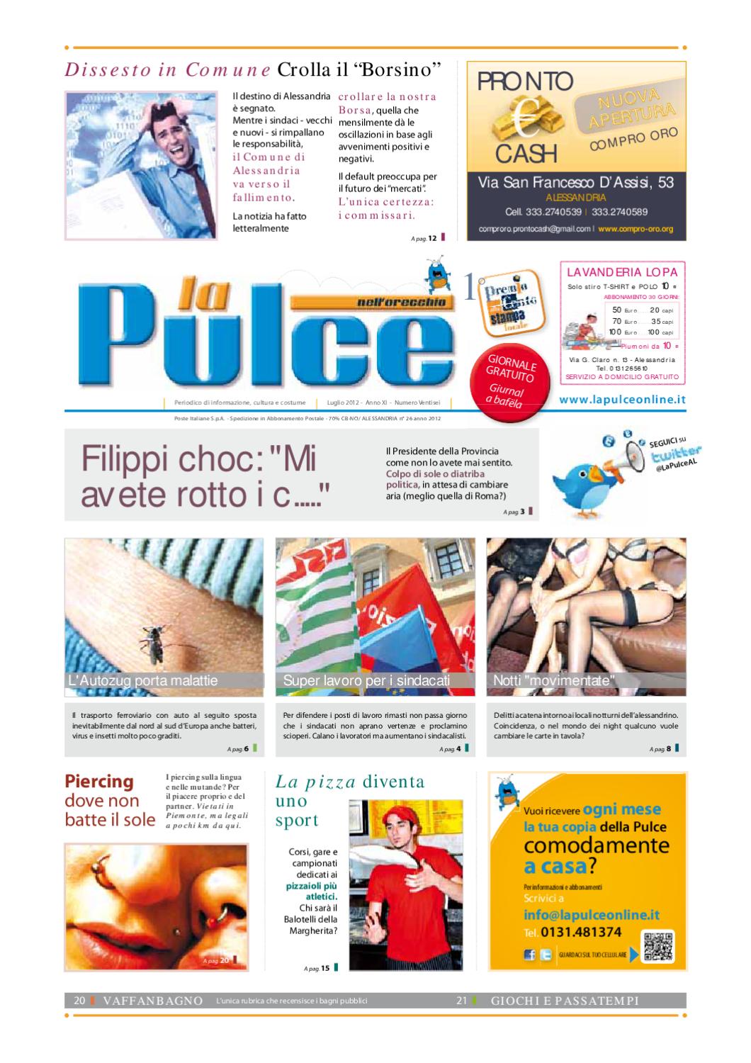 La Pulce Nellorecchio Numero 26 Luglio 2012 By La Pulce