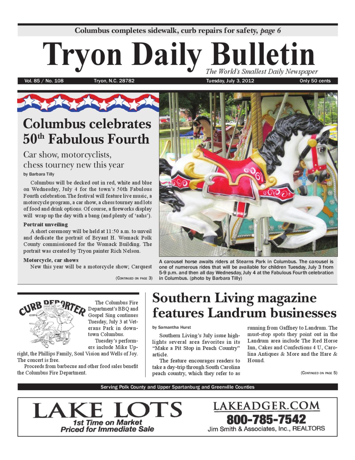 070312 Daily Bulletin by Tryon Daily Bulletin Issuu