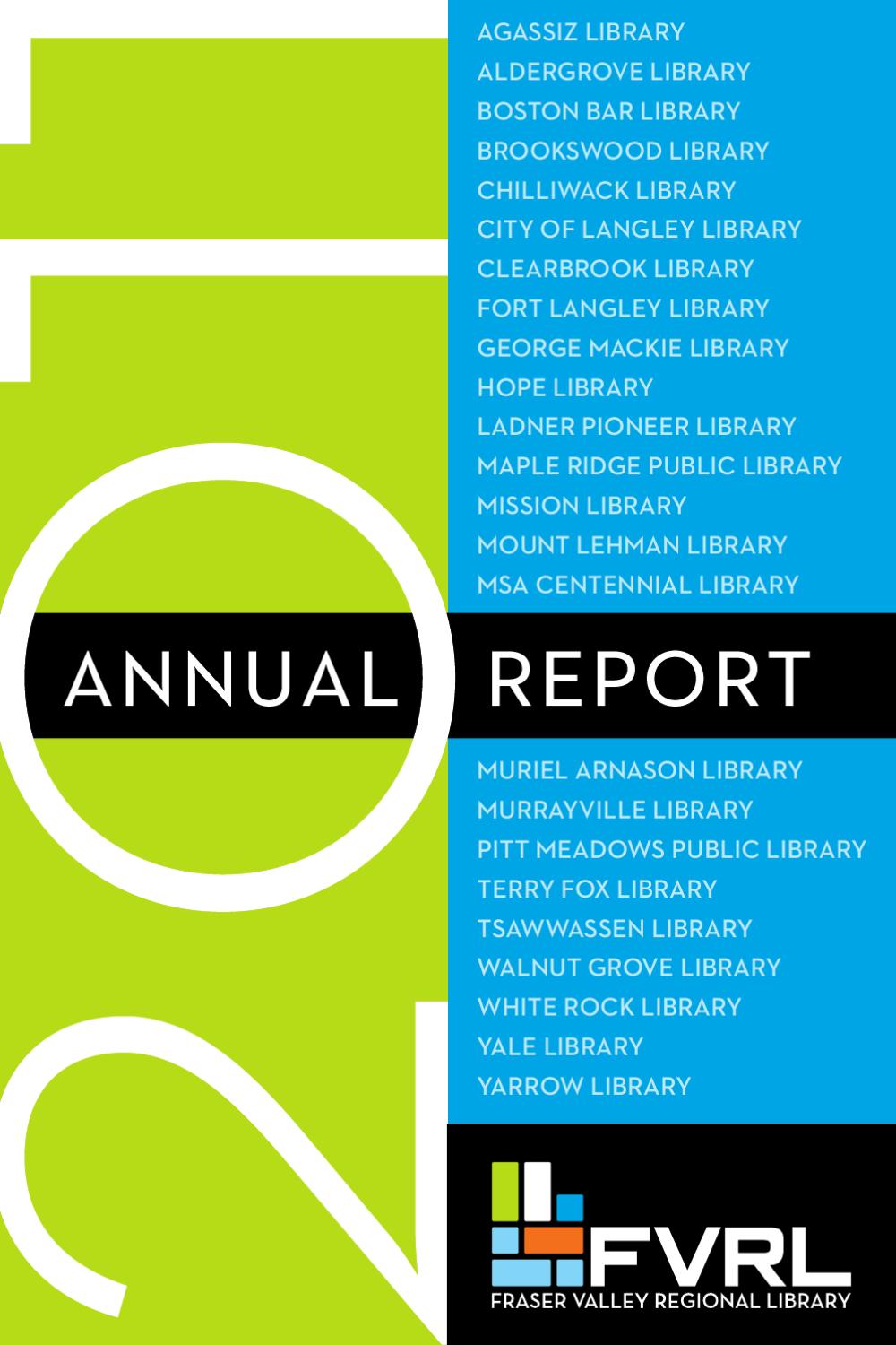 FVRL 2011 Annual Report by Fraser Valley Regional Library Issuu