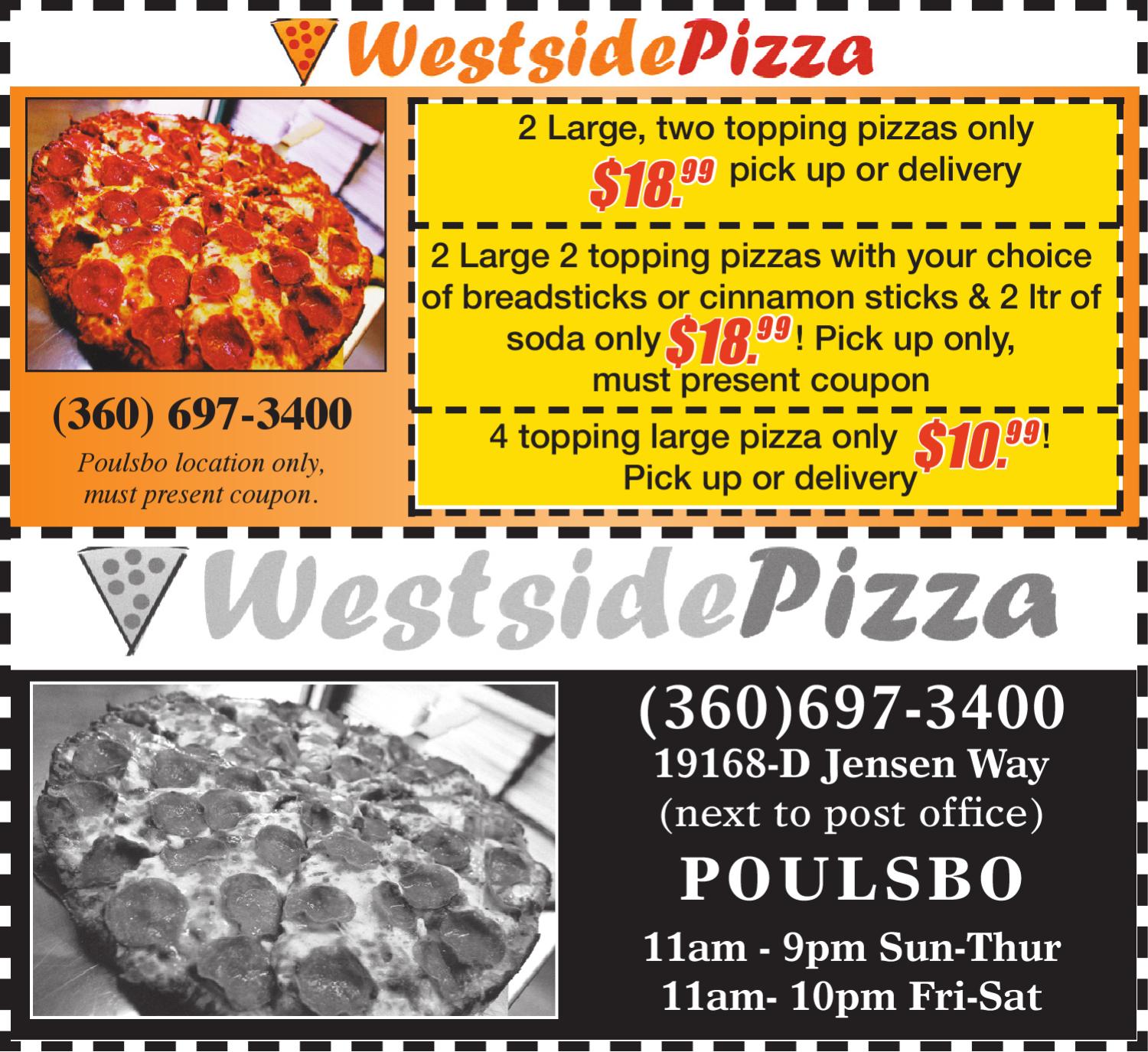 Coupons Westside Pizza by Sound Publishing Issuu