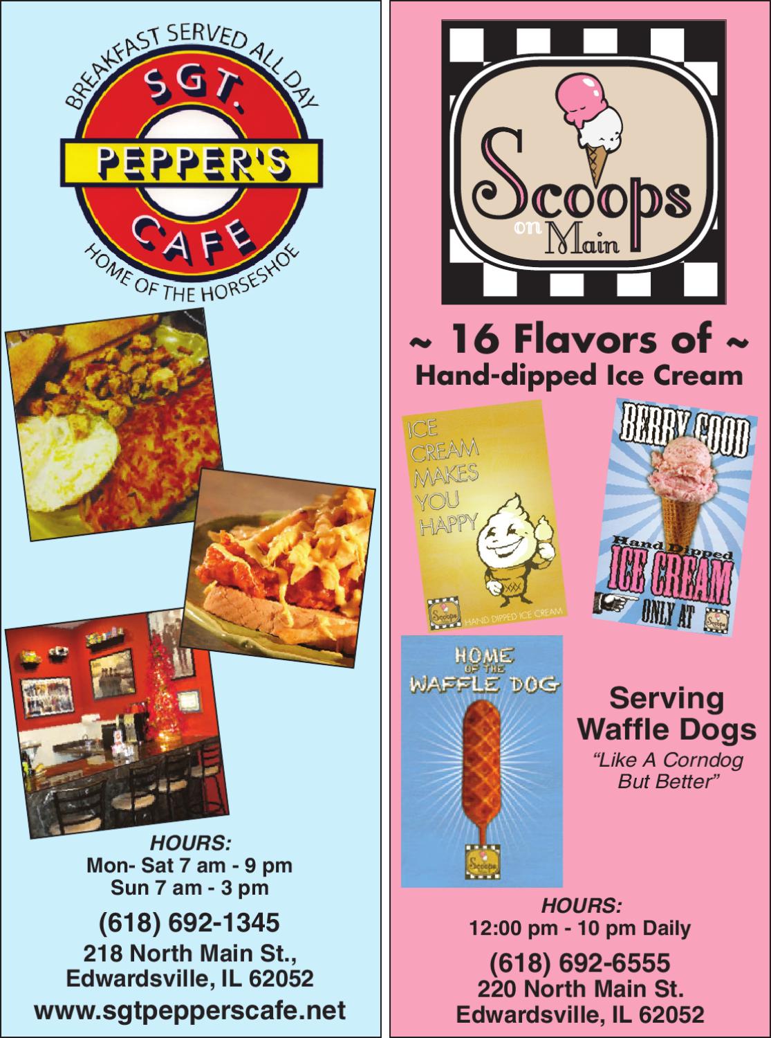Sgt. Peppers Cafe & Scoops on Main by EDWARDSVILLE PUBLISHING Issuu