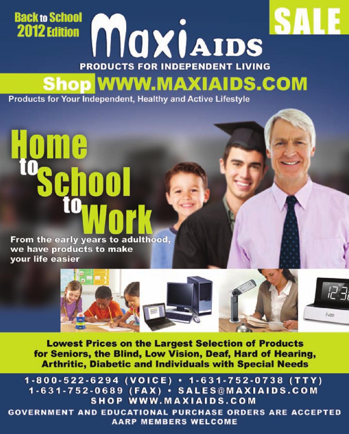 MaxiAids Back to School 2012 Catalog by Issuu
