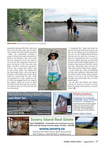 Powell River Living August Issue By Sean Percy Issuu