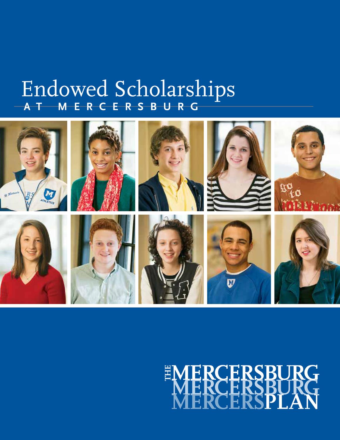 Endowed Scholarships by Mercersburg Academy Issuu