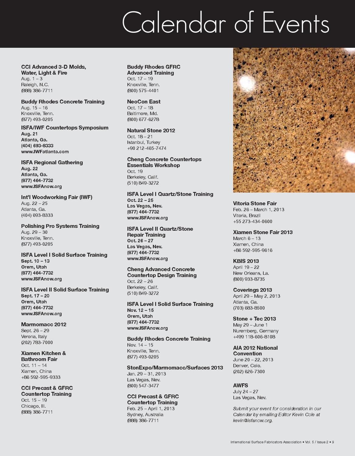 Isfa Countertops Architectural Surfaces Vol 5 Issue 2 By Isfa