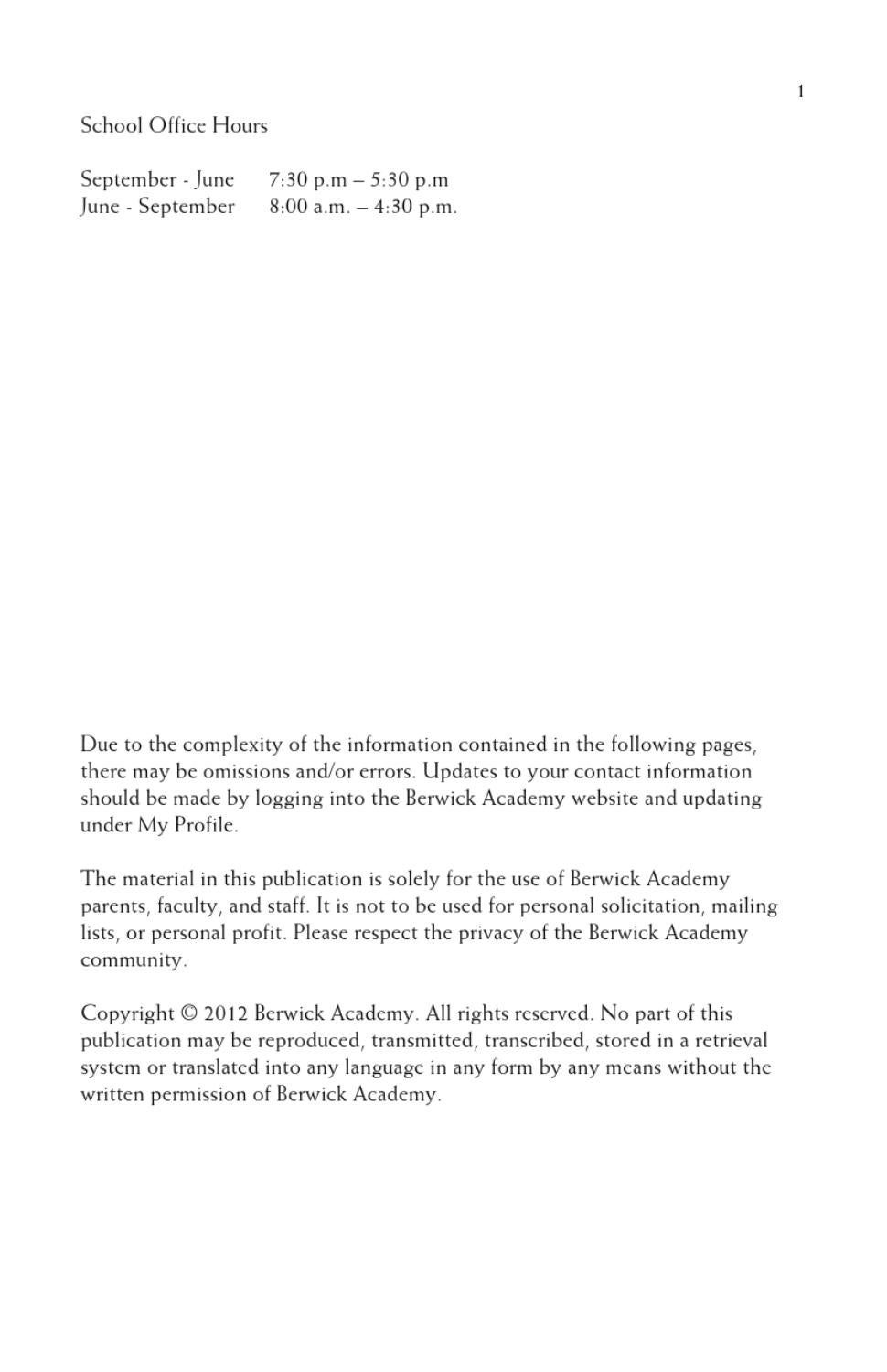 BA Handbook 12-13 by Berwick Academy - Issuu