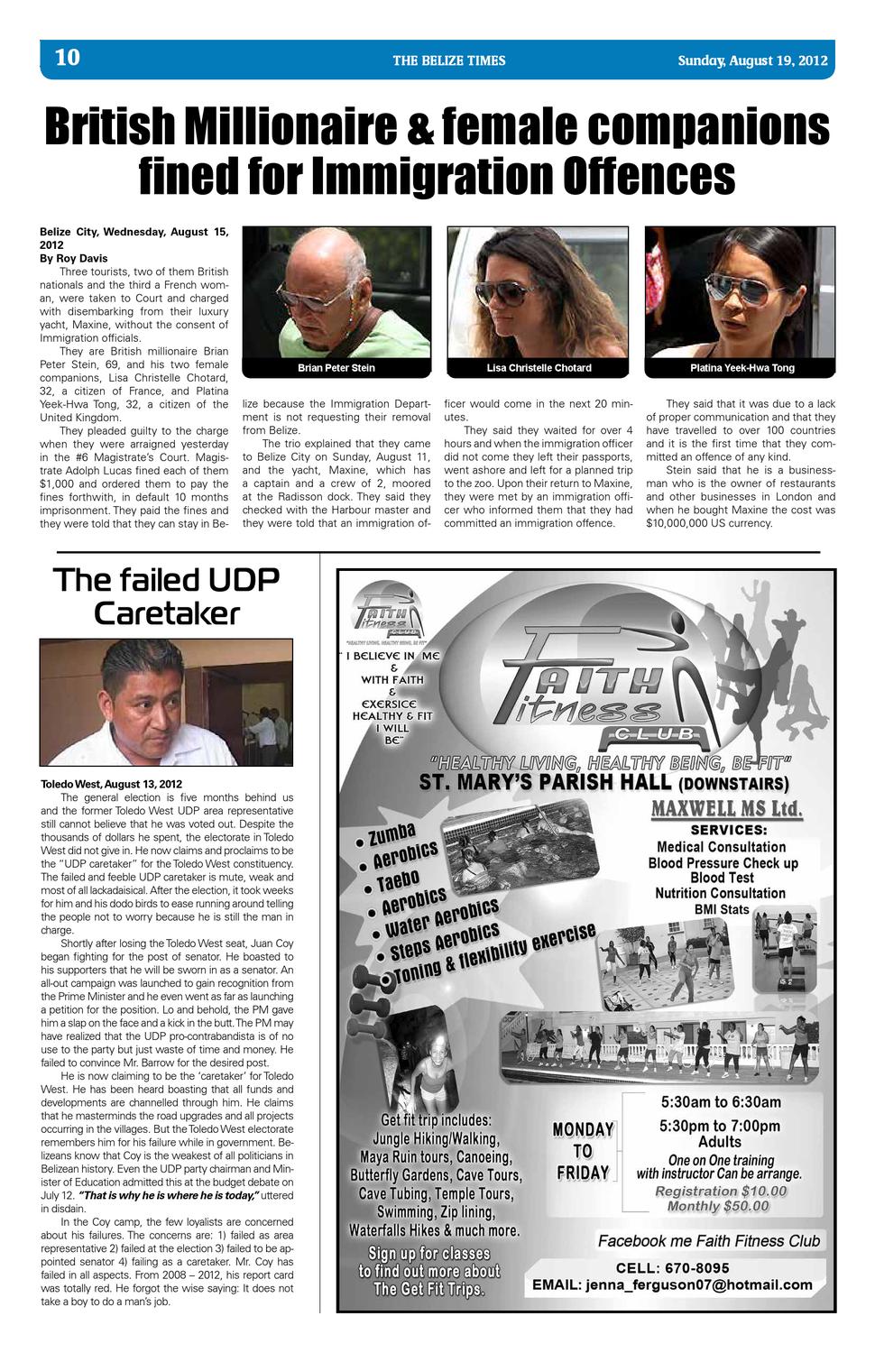 Belize Times August 19, 2012 by Belize Times Press - Issuu