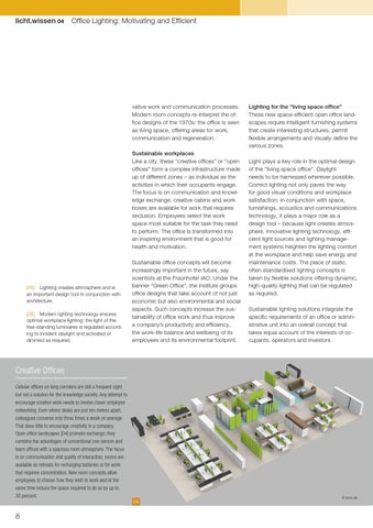 licht.de 灯饰目录 · licht.wissen 04 " 办公 灯饰 : Motivating and Efficient" 第 8 页