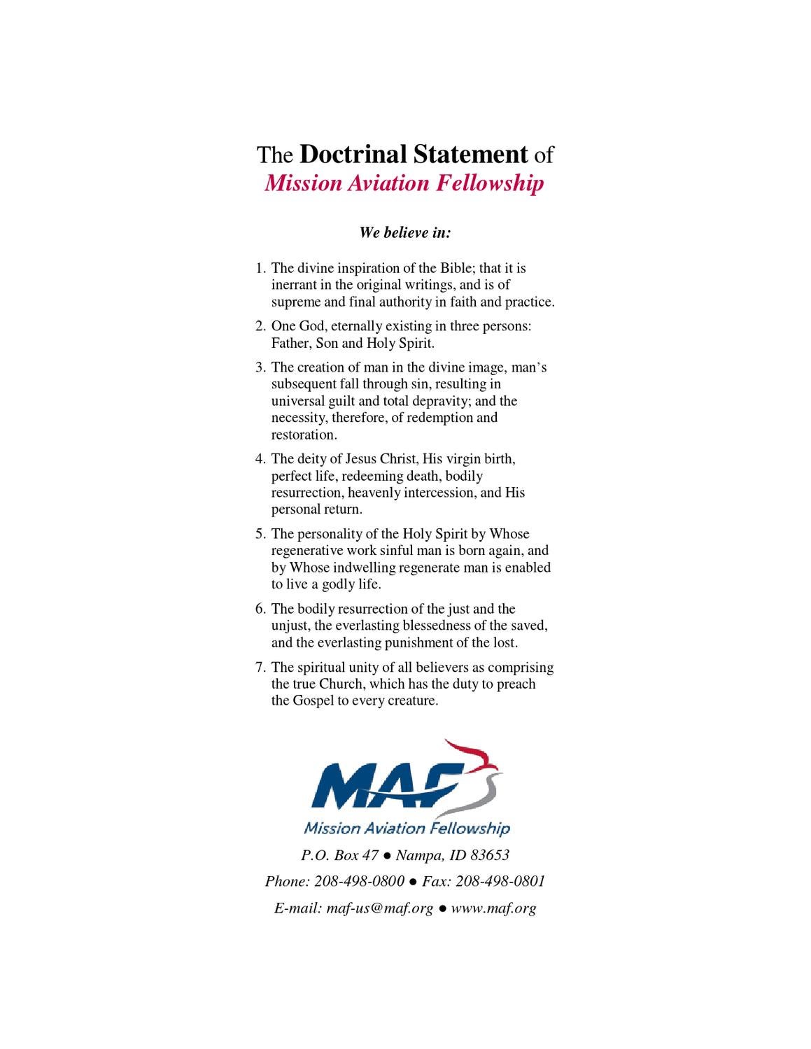Statement of doctrine picture