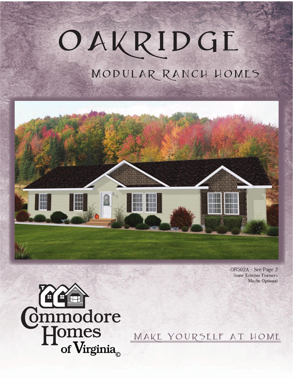 Danville Oakridge Literature 2012 by Commodore Homes, LLC Issuu