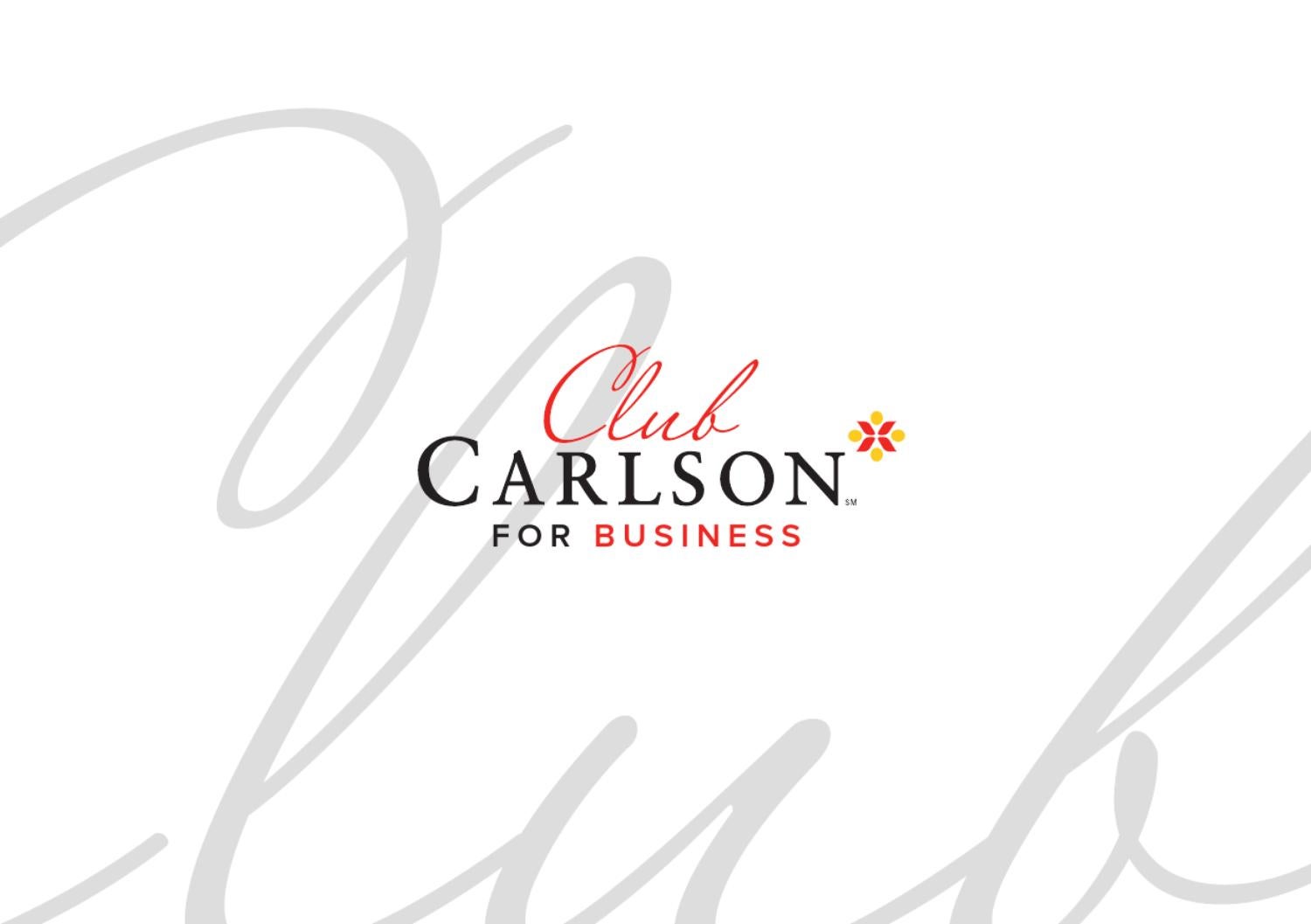 Club Carlson Business Brochure DE by Creative Service Desk Issuu
