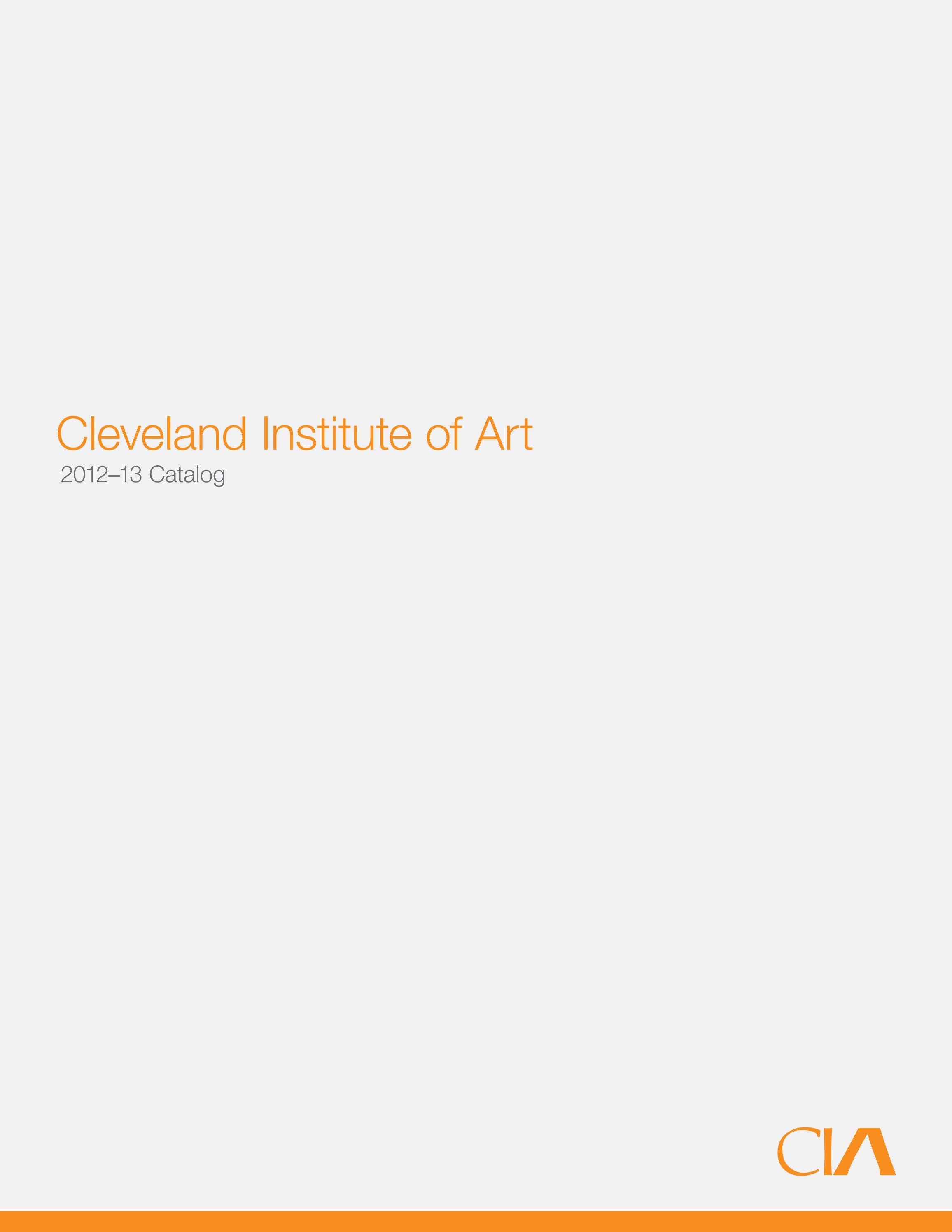 CIA Course Catalog 201213 by Cleveland Institute of Art Issuu