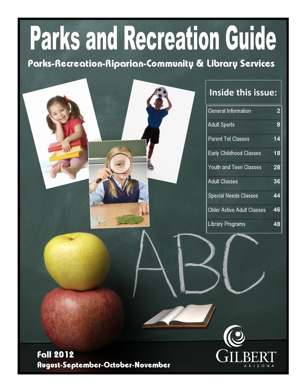 2012 Fall Parks and Recreation Guide by Town of GilbertParks and