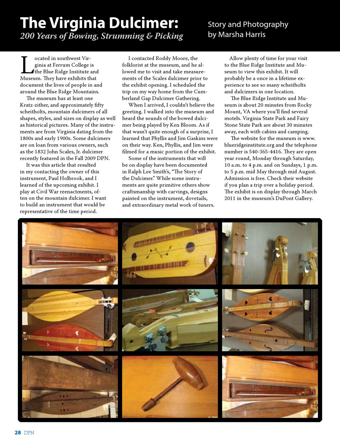 201004, Dulcimer Players News, Vol. 36 No. 4 by Dulcimer Players News