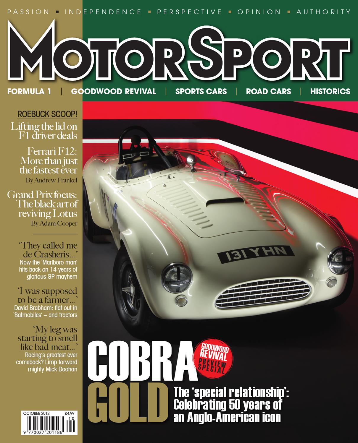 October issue of Motor Sport magazine by Motor Sport Magazine Issuu