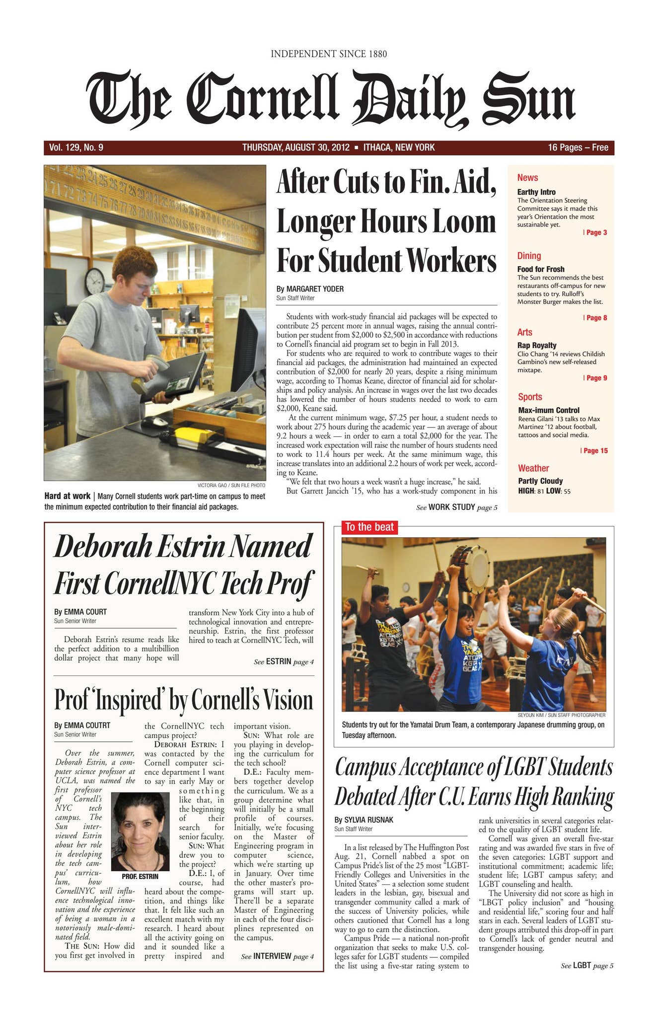 08-30-12 by The Cornell Daily Sun - Issuu