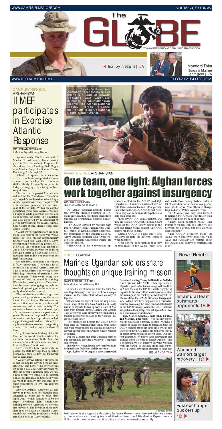 Globe, August 30, 2012 by Military News - Issuu