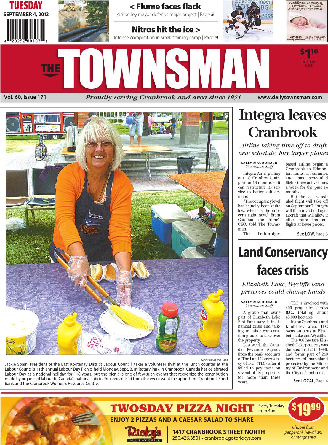 Cranbrook Daily Townsman, September 04, 2012 by Black Press Media Group