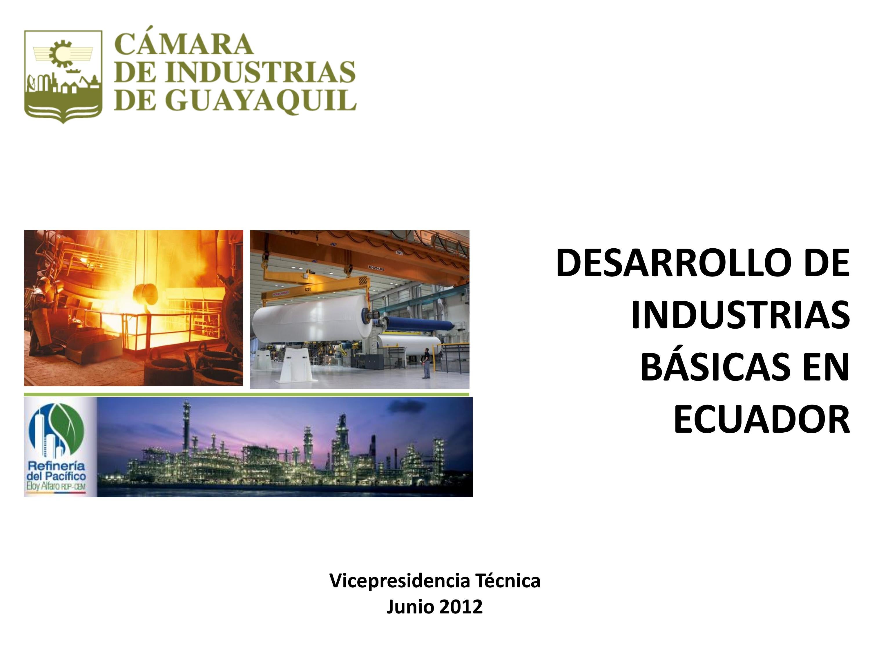 Industrias B sica By C mara De Industrias De Guayaquil Issuu