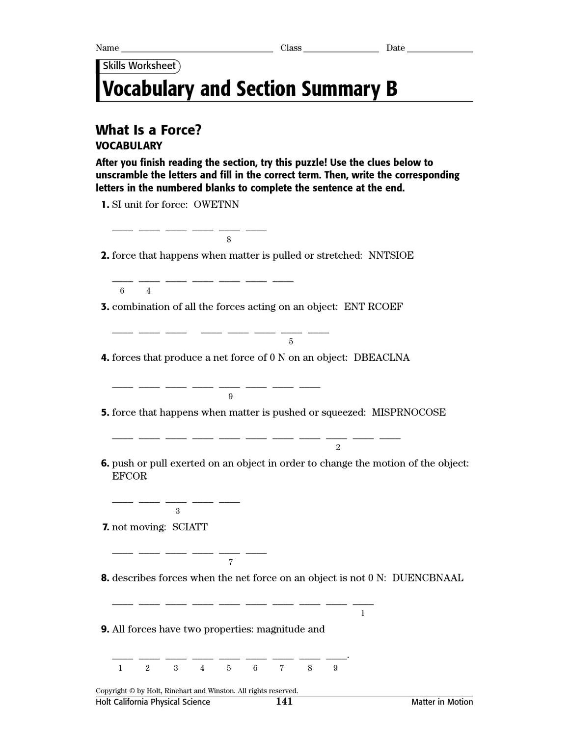 8th Grade Science Worksheets by Lance Green - Issuu