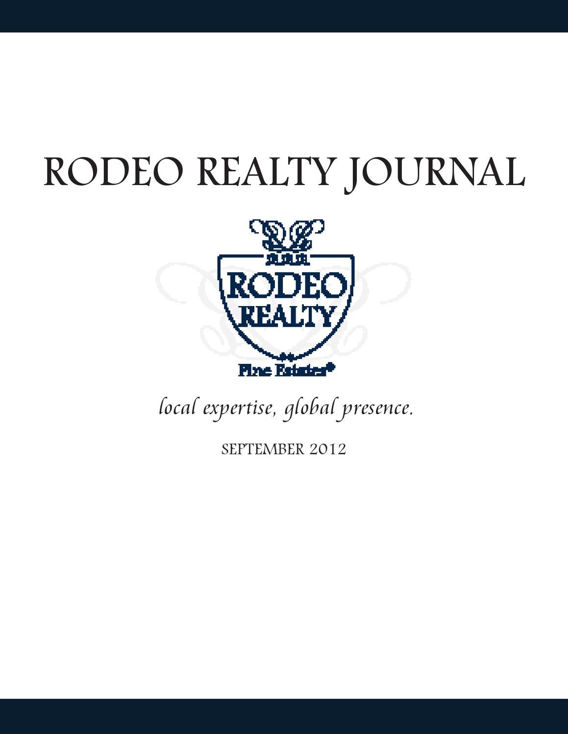 Rodeo Realty Journal by Rodeo Realty Issuu