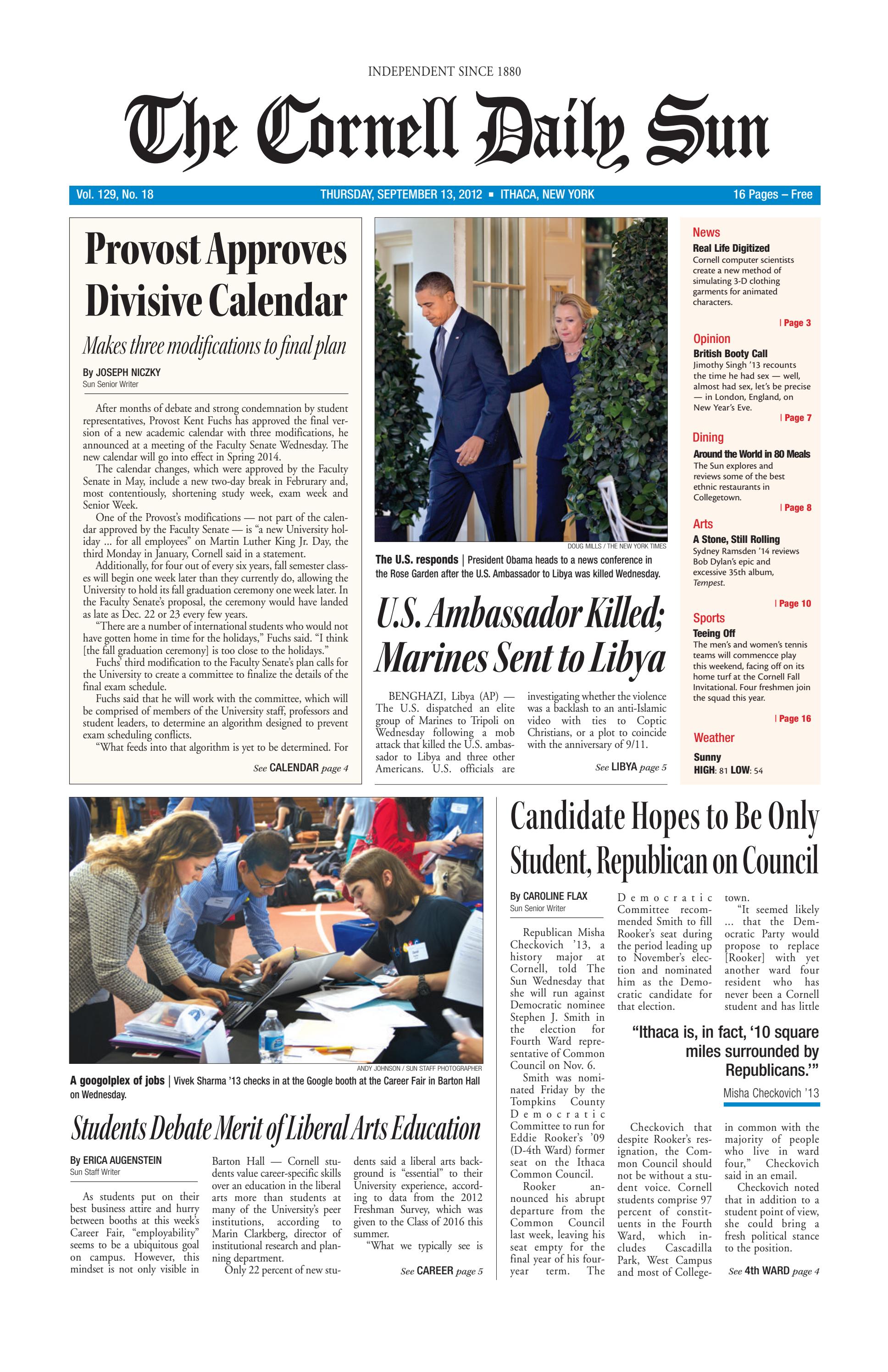 09-13-12 by The Cornell Daily Sun - Issuu
