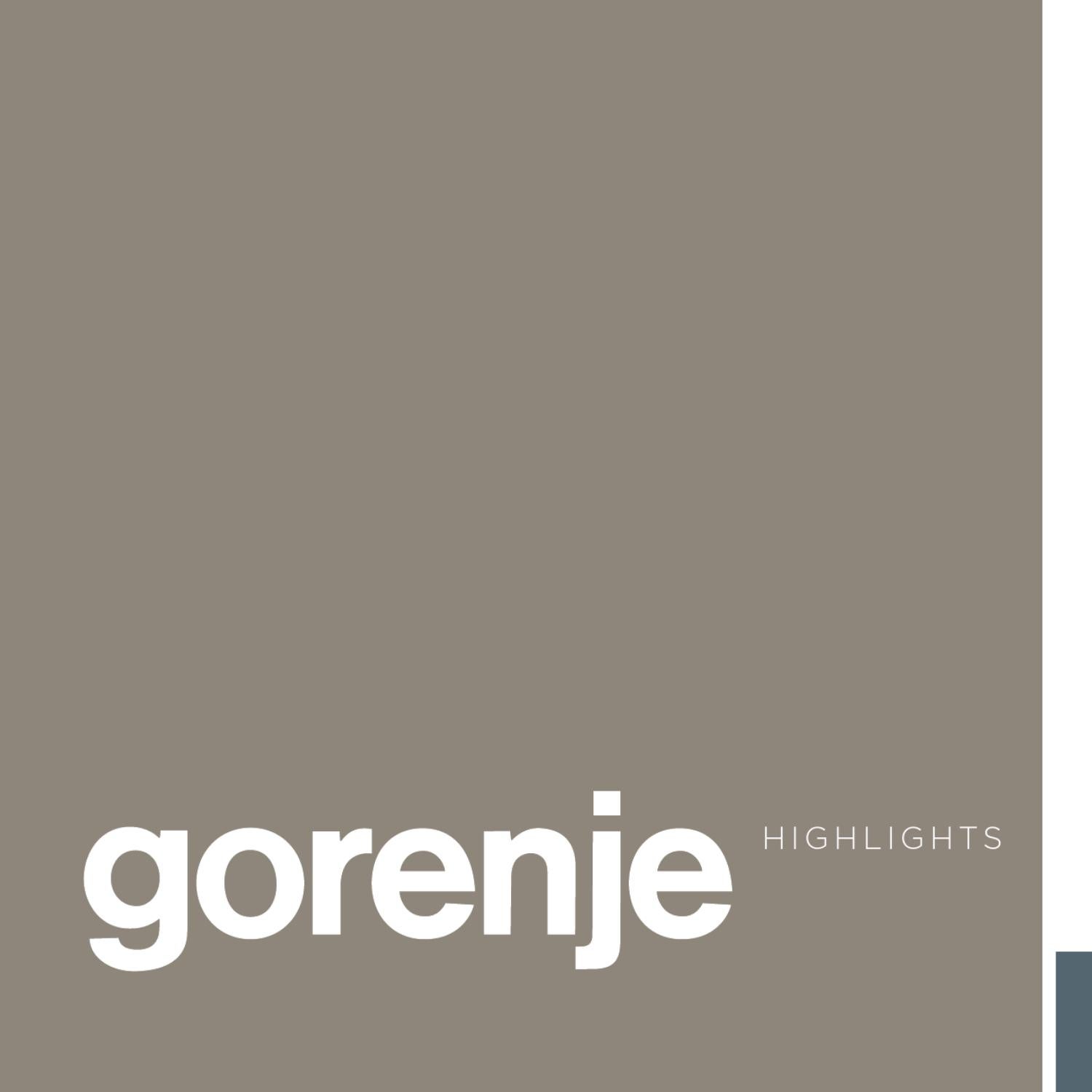 Gorenje Highlights Brasil by Gorenje d.o.o. Issuu