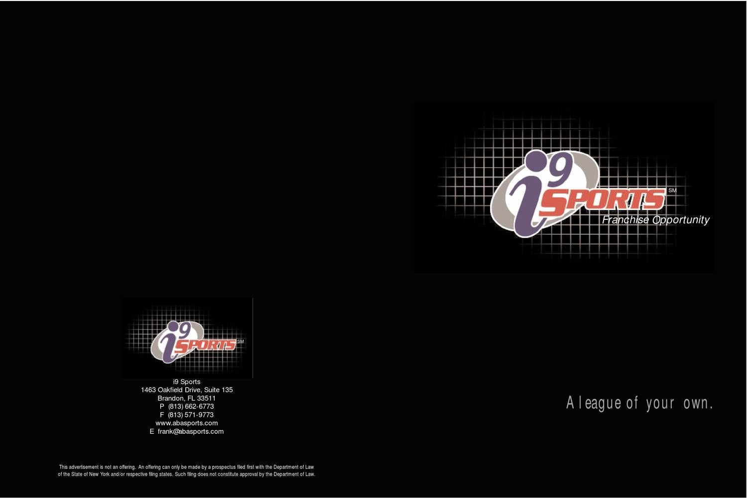 i9 Sports (consumer service) by iFranchise Group Issuu