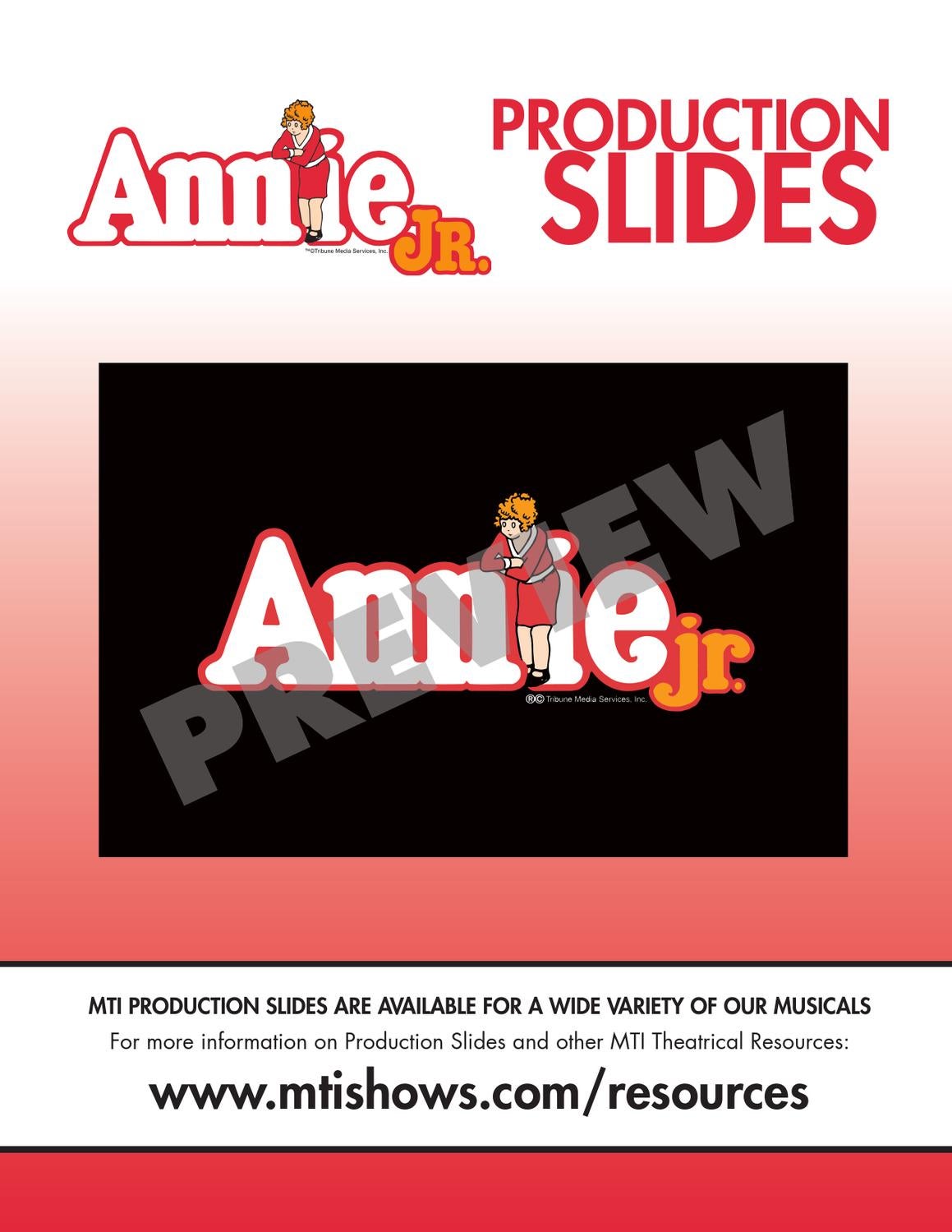 MTI Production Slides ANNIE JR. by Music Theatre International Issuu