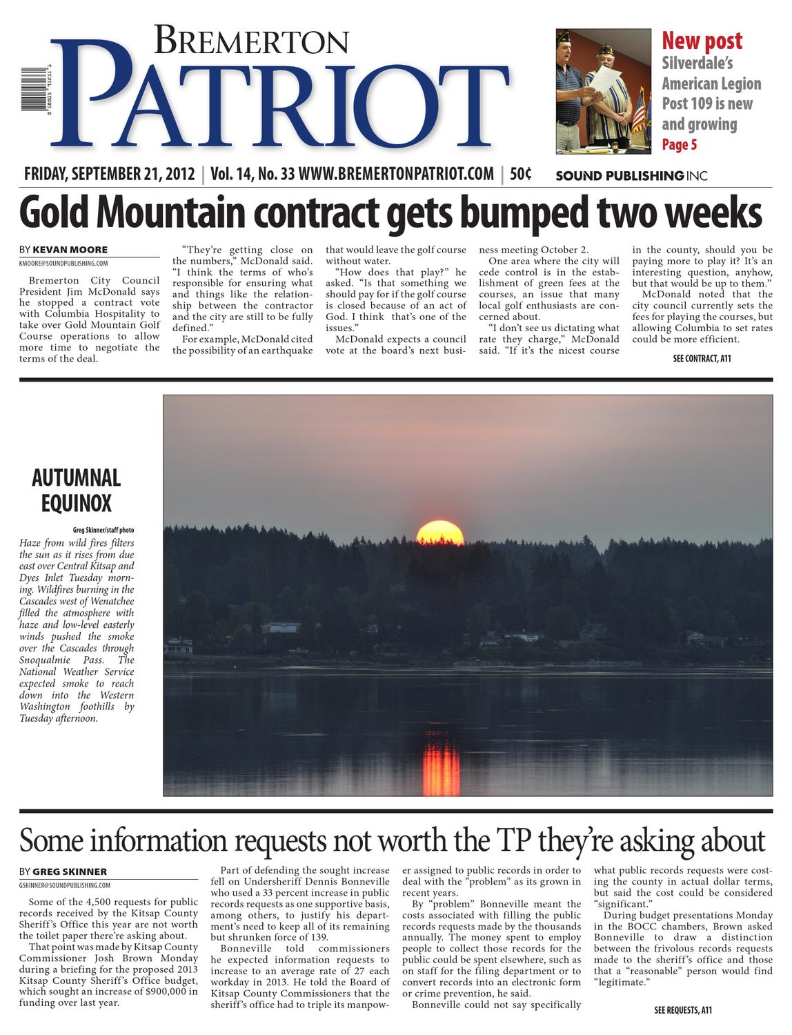 Bremerton Patriot September 21 2012 By Sound Publishing Issuu