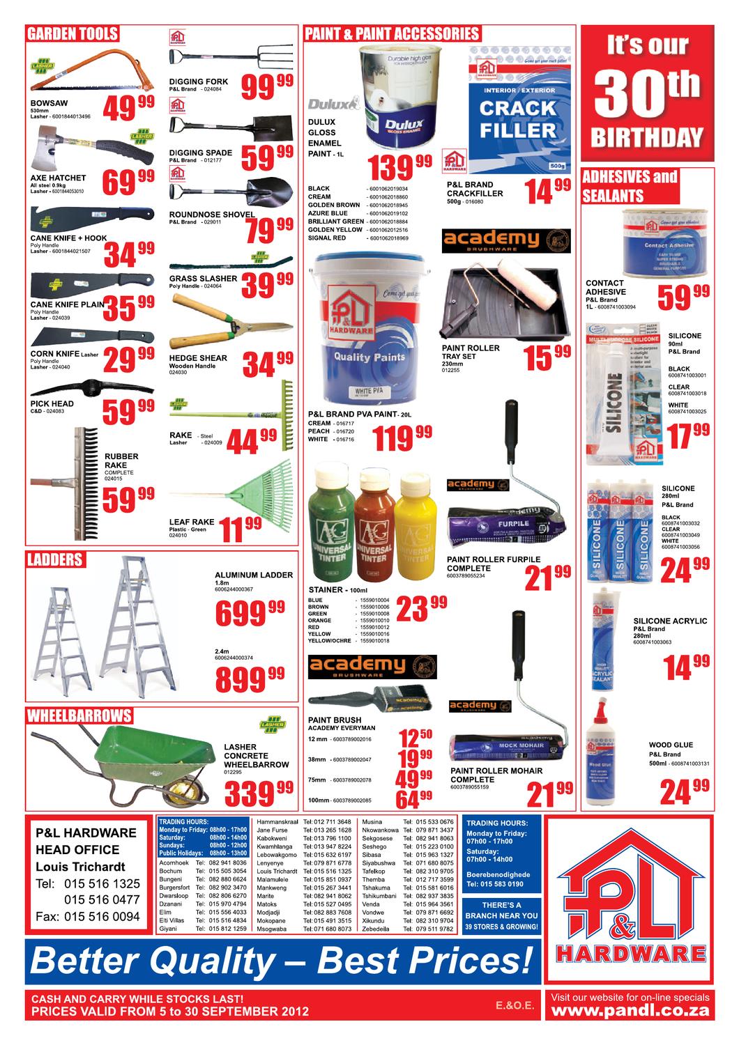 P&L Hardware Sep2012 by Issuu